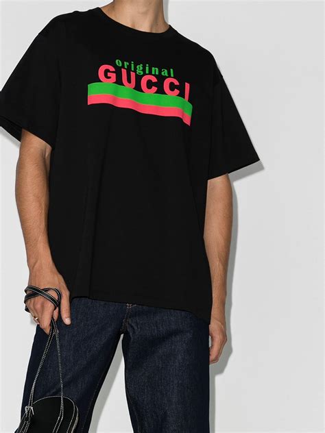 gucci logo t shirt distressed|t shirt Gucci original.